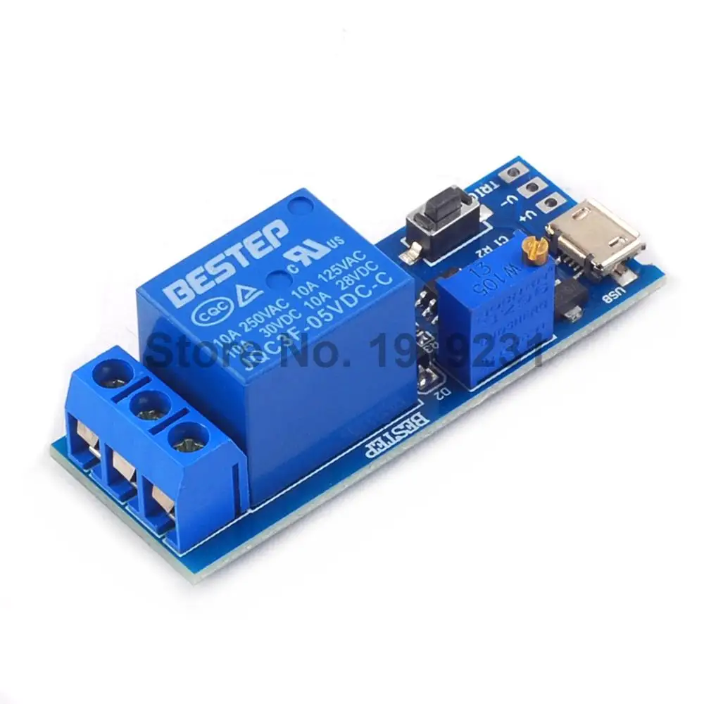 Умная электроника 5 V 30 микро USB Мощность Регулируемая задержка таймер реле