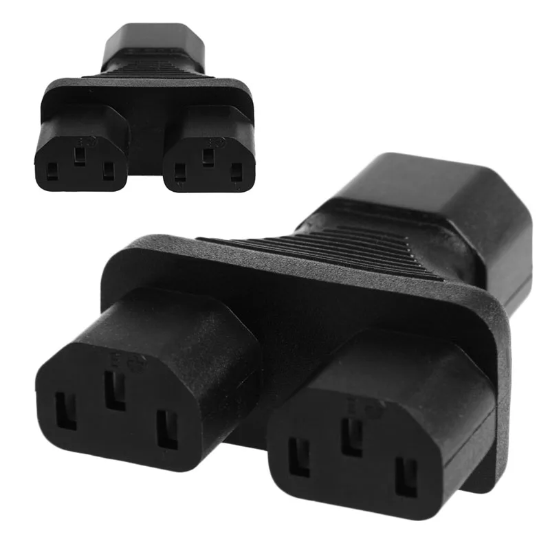 Адаптер питания IEC 320 C14 Male К 2x C13 Female Y разделительный шнур Cable IEC|Соединители| |