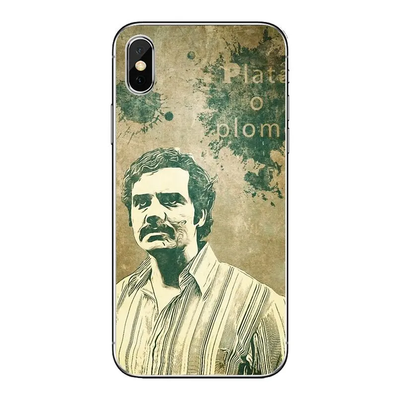 For iPod Touch iPhone 4 4S 5 5S 5C SE 6 6S 7 8 X XR XS Plus MAX Pablo Escobar Transparent Soft Cases Covers |