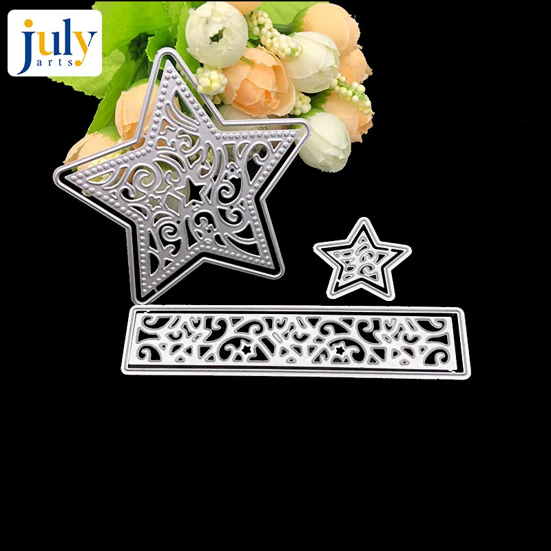 Julyarts Merry Christmas Star режущие штампы металлические трафареты Voor DIY Скрапбукинг тиснение Decoratie ремесло лекало, пресс-форма