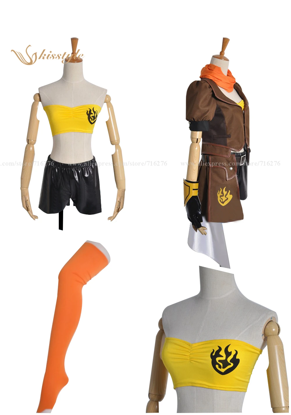Женский длинный костюм для косплея Yang Xiao с желтым рубиновым трейлером|costume baby|costume