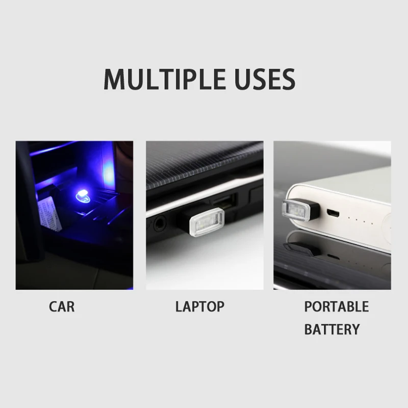 1 шт. 7 цветов мини USB светодиодная подсветка для салона автомобиля декоративное