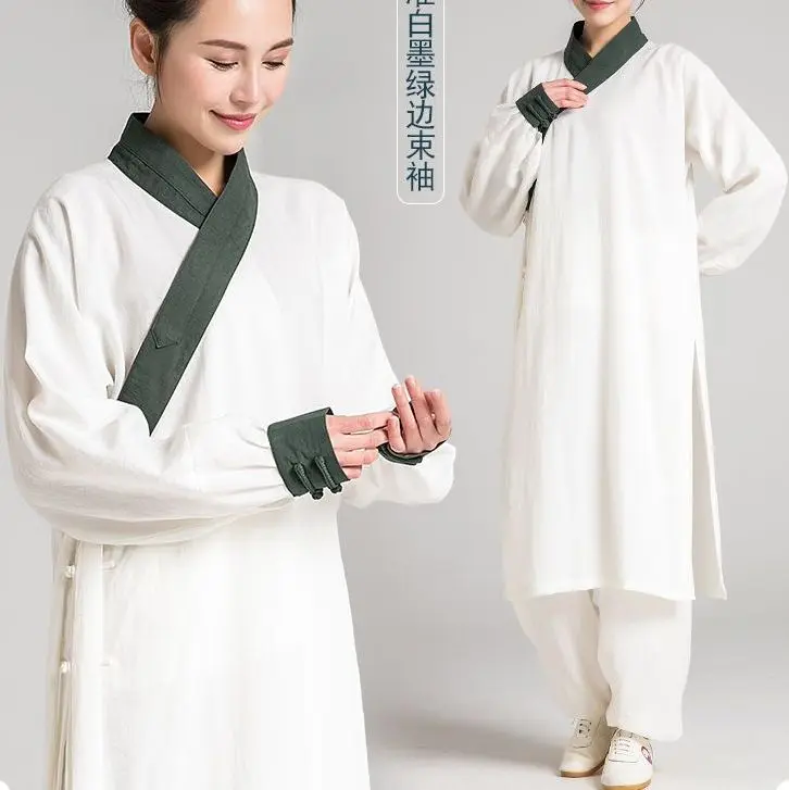Унисекс 2 шт./компл. высококачественные льняные костюмы wudang tai chi Одежда Кунг фу
