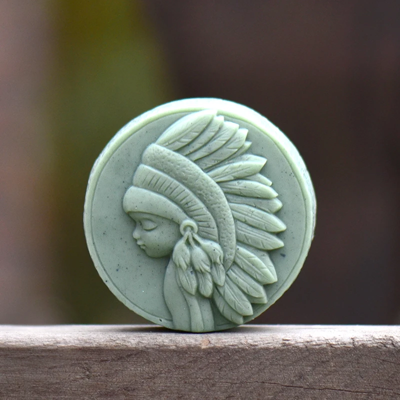 

Mori Girl Soap Mold Round Silicone Handmade Soap Making Crafts Moulds