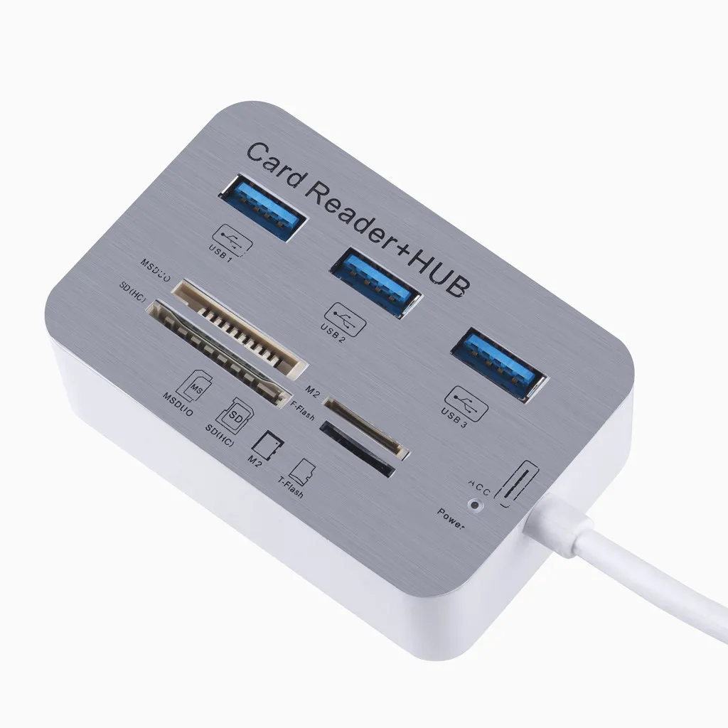 Ультратонкий 3-портовый кардридер VOBERRY C-type USB 3 0/3 1 с сверхвысокой скоростью 5