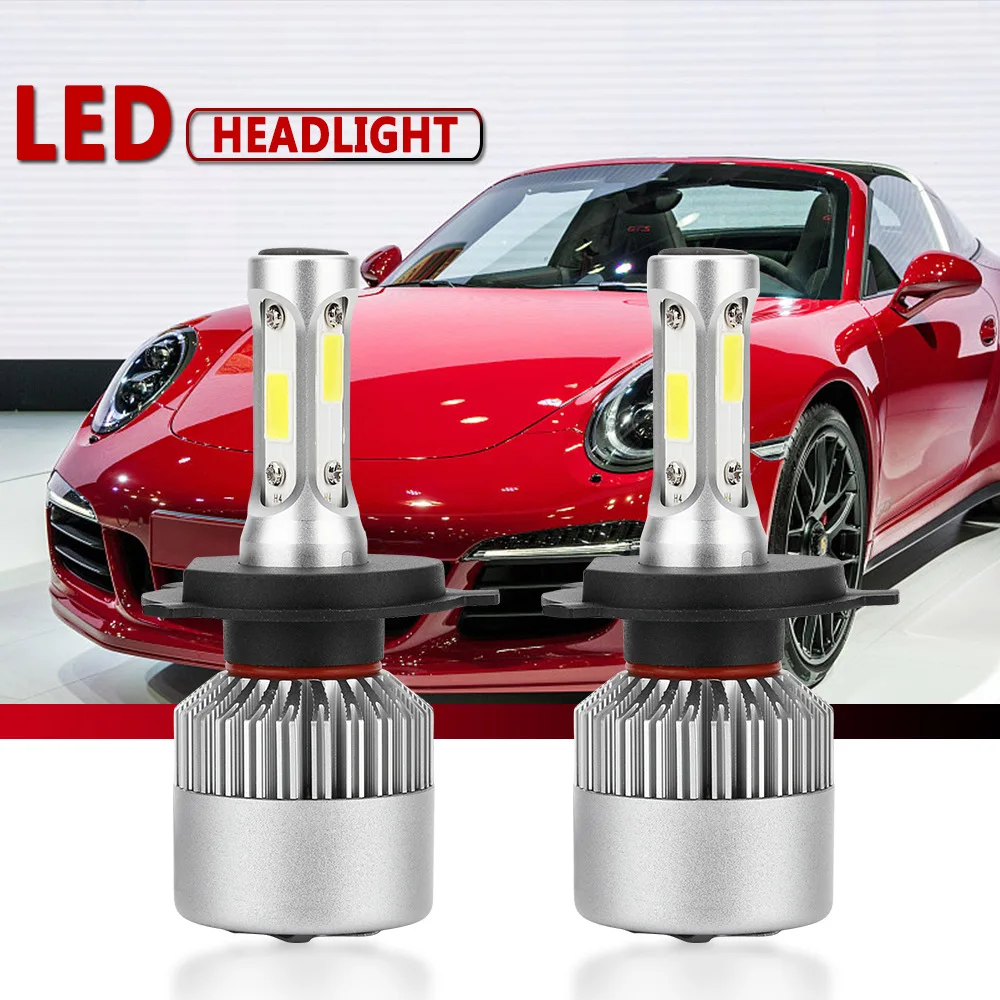 

40W Auto Light S2 New LED Car Headlight with 3 Sides Light 10000LM Cree Lamp H1 H3 H4 H7 H11 H13 H27 9004 9005 9006 HB4 9007 HB5