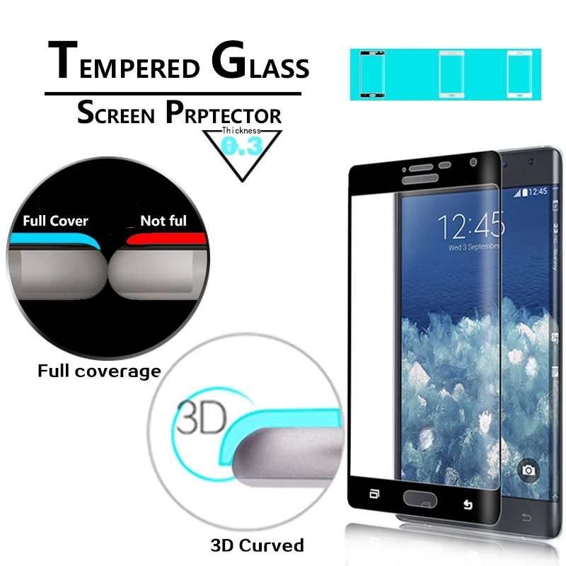 Противоосколочная полноэкранная 3d пленка из закаленного стекла с изогнутыми