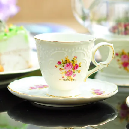 Набор из 6 предметов английское пасторальное стекло цветочный чайный сервиз