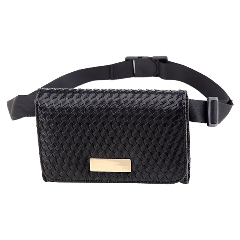 Новейшая модная тканая поясная сумка Модная элегантная вязаная для женщин и