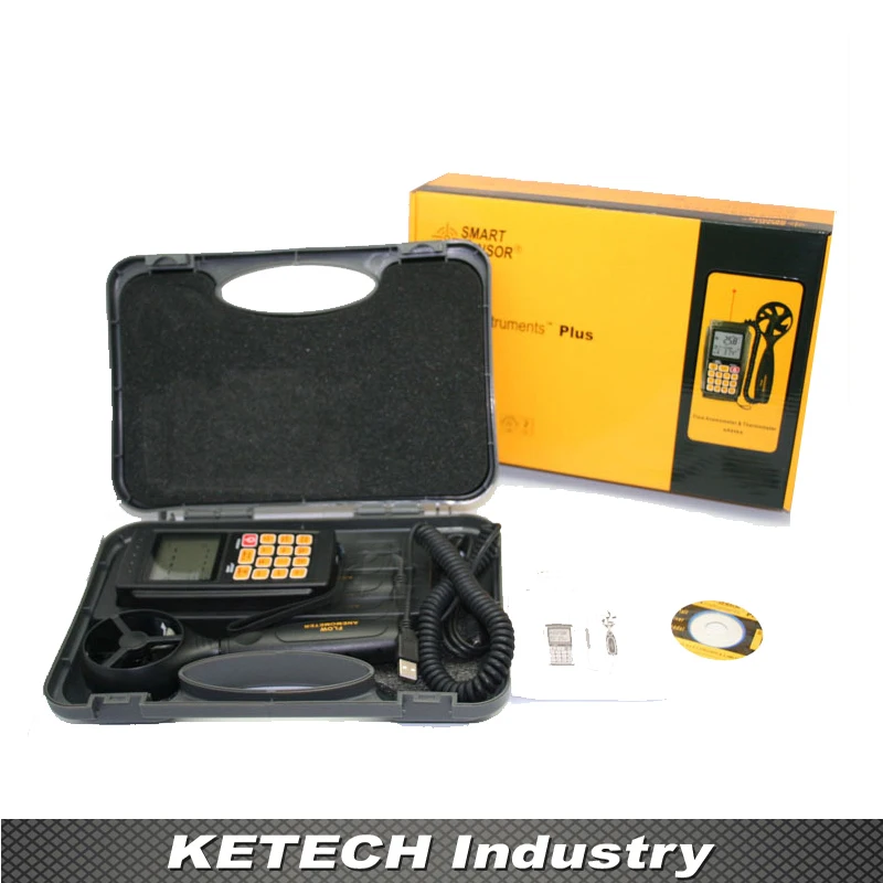 

AR856 Portable Air Flow Meter Wind Speed Tester Anemometer