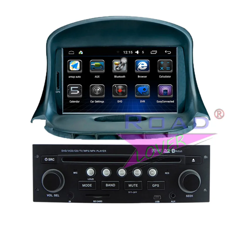 Roadloevr Android 6 0 Автомобильный ПК DVD плеер медиацентр для Peugeot 206 Стерео GPS навигация
