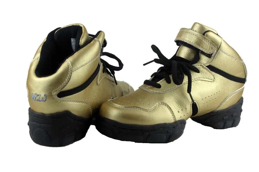 Женская спортивная обувь в стиле хип хоп танцевальная кроссовки белого золотого