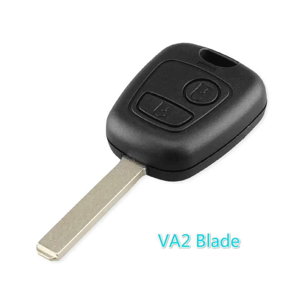 VA2 Blade KEYYOU 2 кнопки дистанционный ключ-брелок от машины чехол в виде ракушки для peugeot 106 206 307 107 207 407 партнер эксперт боксер VA2/SX9/HU83/NE73 лезвие - Цвет: VA2 Blade