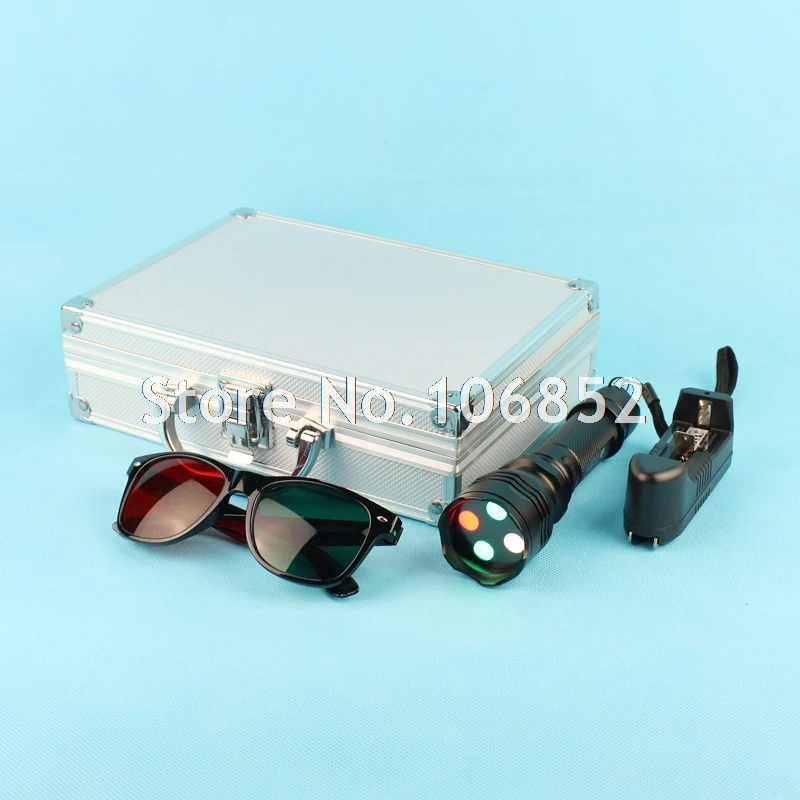 Офтальмологический Алюминиевый Чехол для очков 4 точки красный зеленый|case case|case