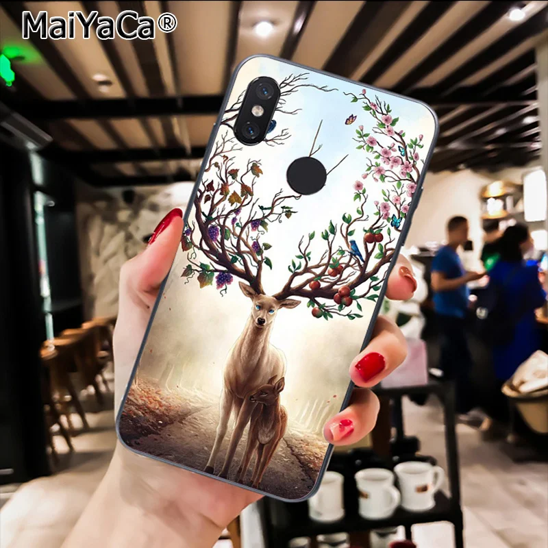 MaiYaCa волшебное животное Волк Олень типа «сделай сам» чехол для телефона для Xiaomi Redmi8 4X 6A S2 7A 6A Redmi 5 5Plus Note5 7 Note8Pro