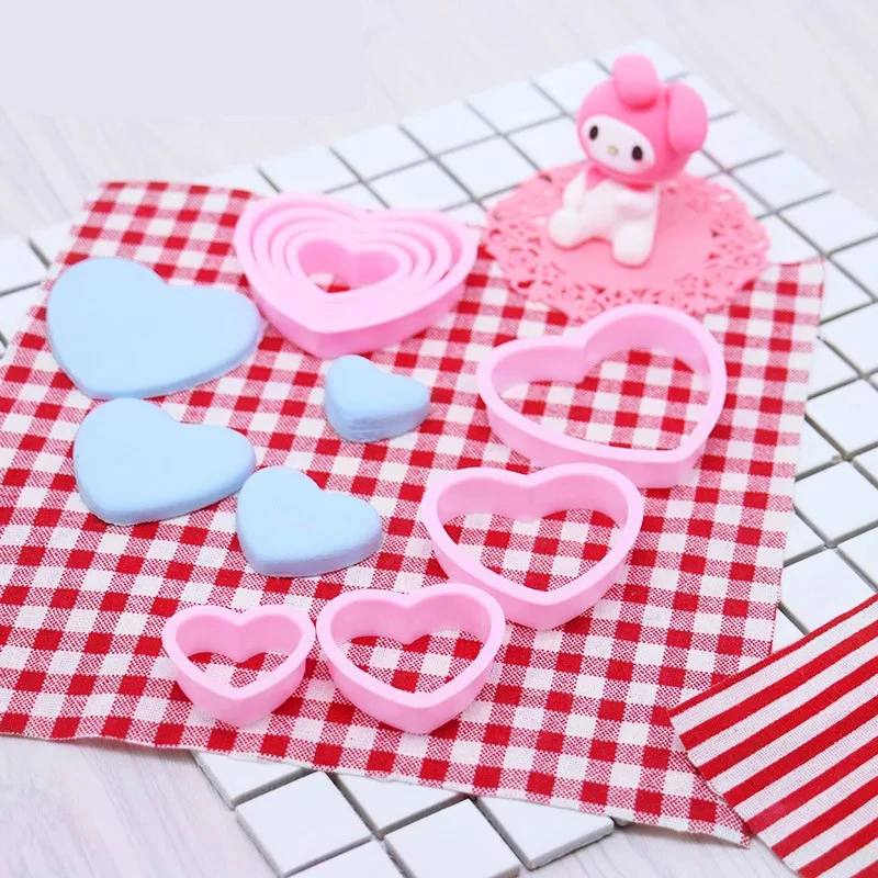 4 шт./компл. Матрешка сердце Печенье Фрезы Печенье Резак Fondant Mold хлеба Кондитерские пресс-форма для выпечки тортов DIY украшения инструменты