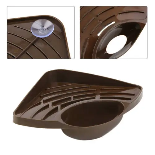 Угловая полка для хранения кухонной раковины держатель губки настенная мыльница