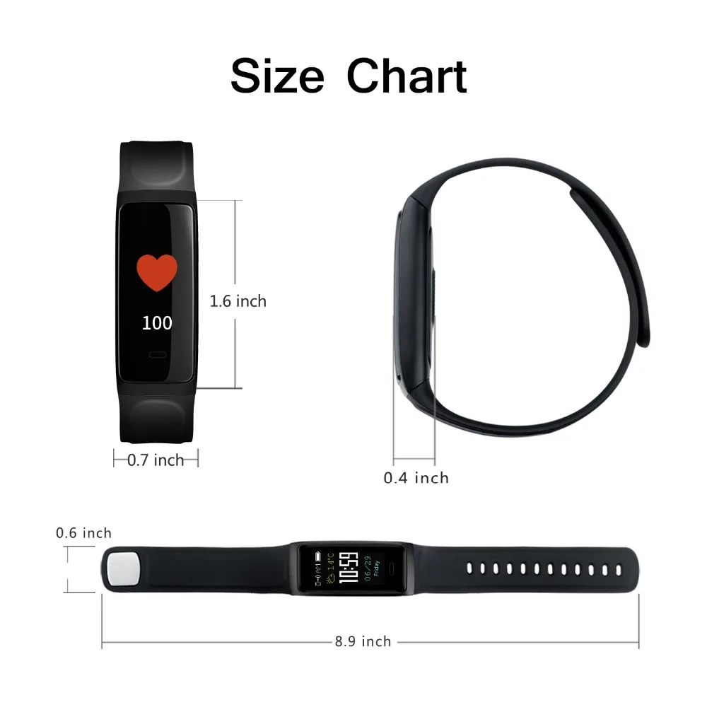 RollsTimi умный Браслет монитор сердечного ритма сна Bluetooth умные часы