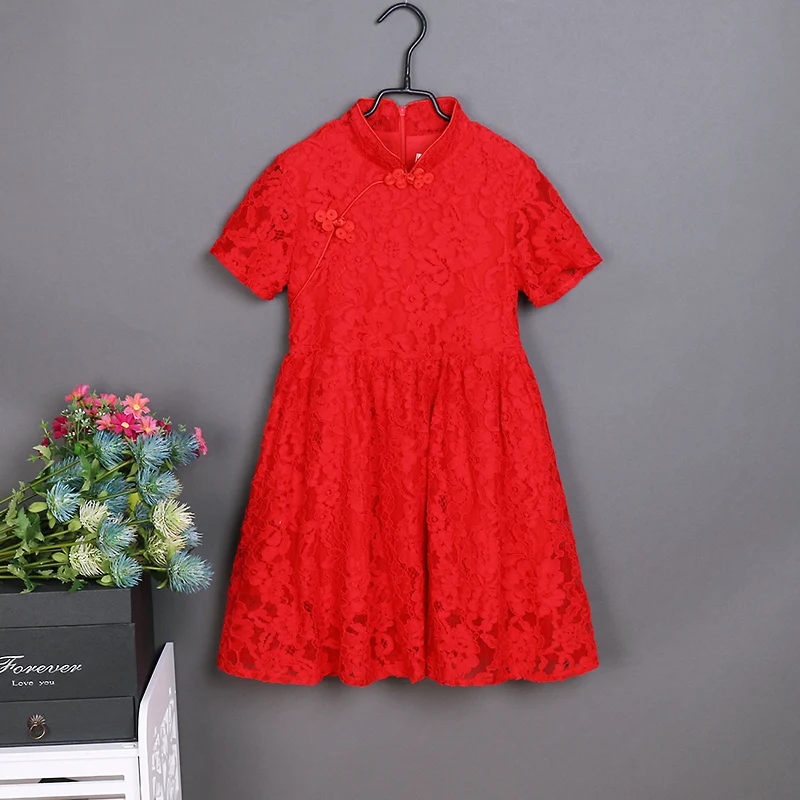 Брендовая одежда для всей семьи кружевное вечернее платье девочек улучшенное