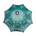 Складная переносная Шестигранная Автоматическая ловушка для рыбалки с 4681216 отверстиями, ловушка для креветок, рыбы, креветок, гольянов, крабов, Накидная сетчатая ловушка