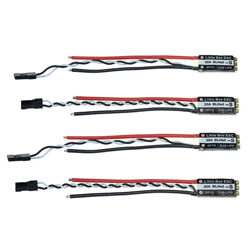 Новое поступление Пчелка BLHeli_S 20A OPTO 2 4 S ESC Dshot600 для Радиоуправляемый Дрон FPV Racing