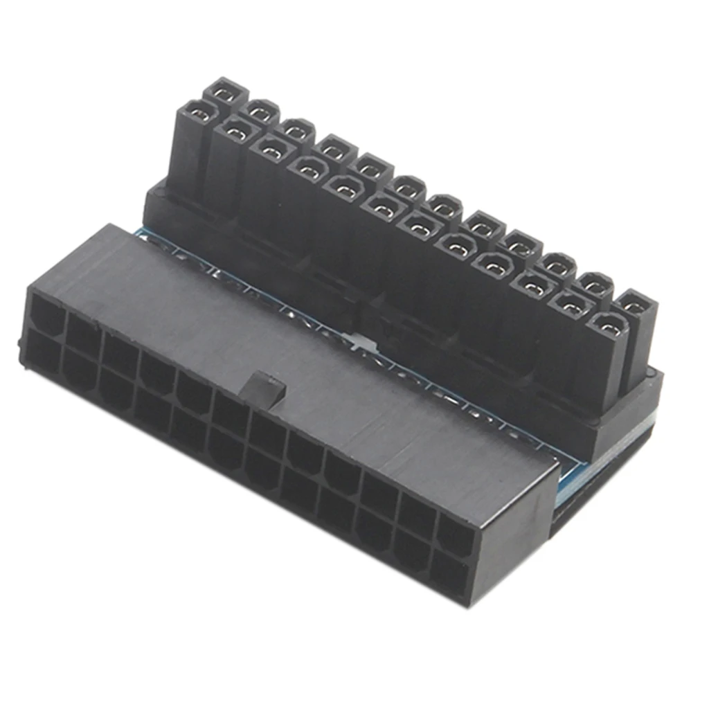 ATX 24Pin гнездо к 24pin папа правый угол питания адаптер для рабочего