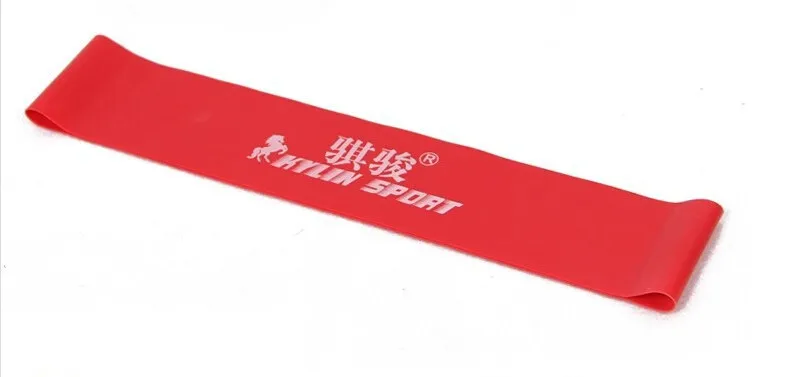Красные латексные Эспандеры для тренировок пилатеса йоги ленты петля запястье