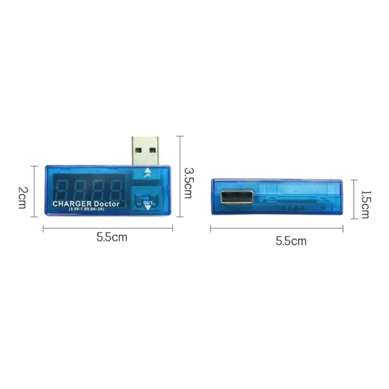 2019 Автомобильный USB тестер напряжения тока цифровой дисплей зарядное устройство