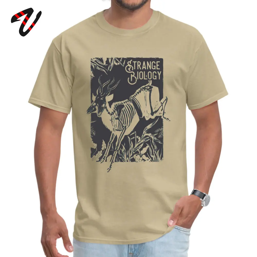 Необычная биология Антилопа Скелет Футболка Slim Fit SS дизайн Boku No Hero academic Ткань