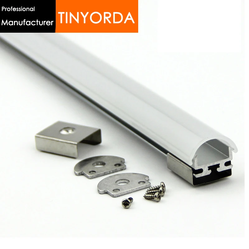 Tinyorda 20 шт (длина 2 м) полоса Alu Led профиль канала для 13 мм LED света [профессиональный
