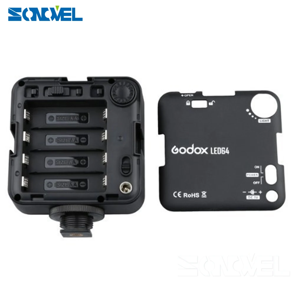 Nex 3 шт. профессиональная камера светодиодные фонари Godox LED64 видео Светодиодная