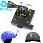 Алюминиевый держатель-адаптер с фиксированным креплением на шлем с вращением на 360 градусов для спортивной камеры GOPRO Hero 3 + 4 5 6 7 8 SJcam Yi EKEN