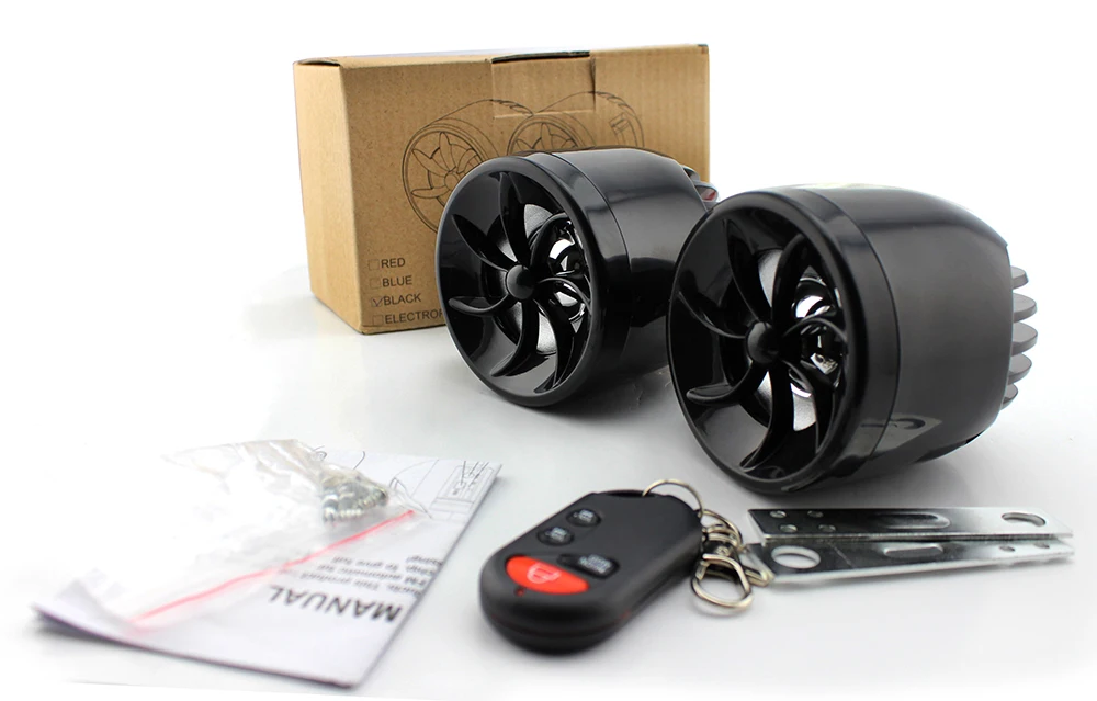 Звуковая колонка для мотоцикла музыкальный mp3 плеер с сигнализацией TF картой USB FM