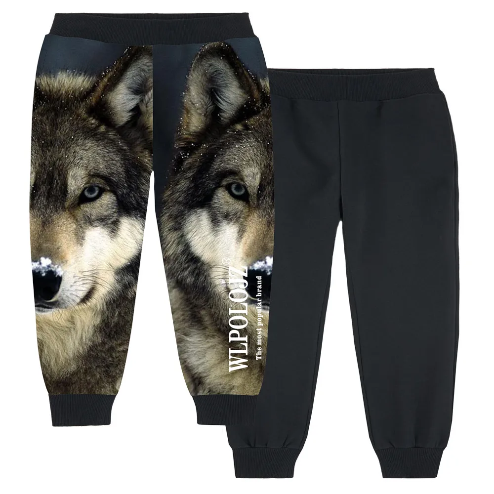 Одежда для мальчиков и девочек крутые штаны детские вязаная одежда с принтом