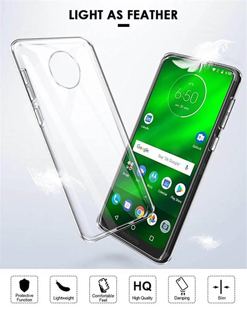 Силиконовый прозрачный чехол из ТПУ для Motorola Moto G7 Plus G7Plus|Бамперы| |