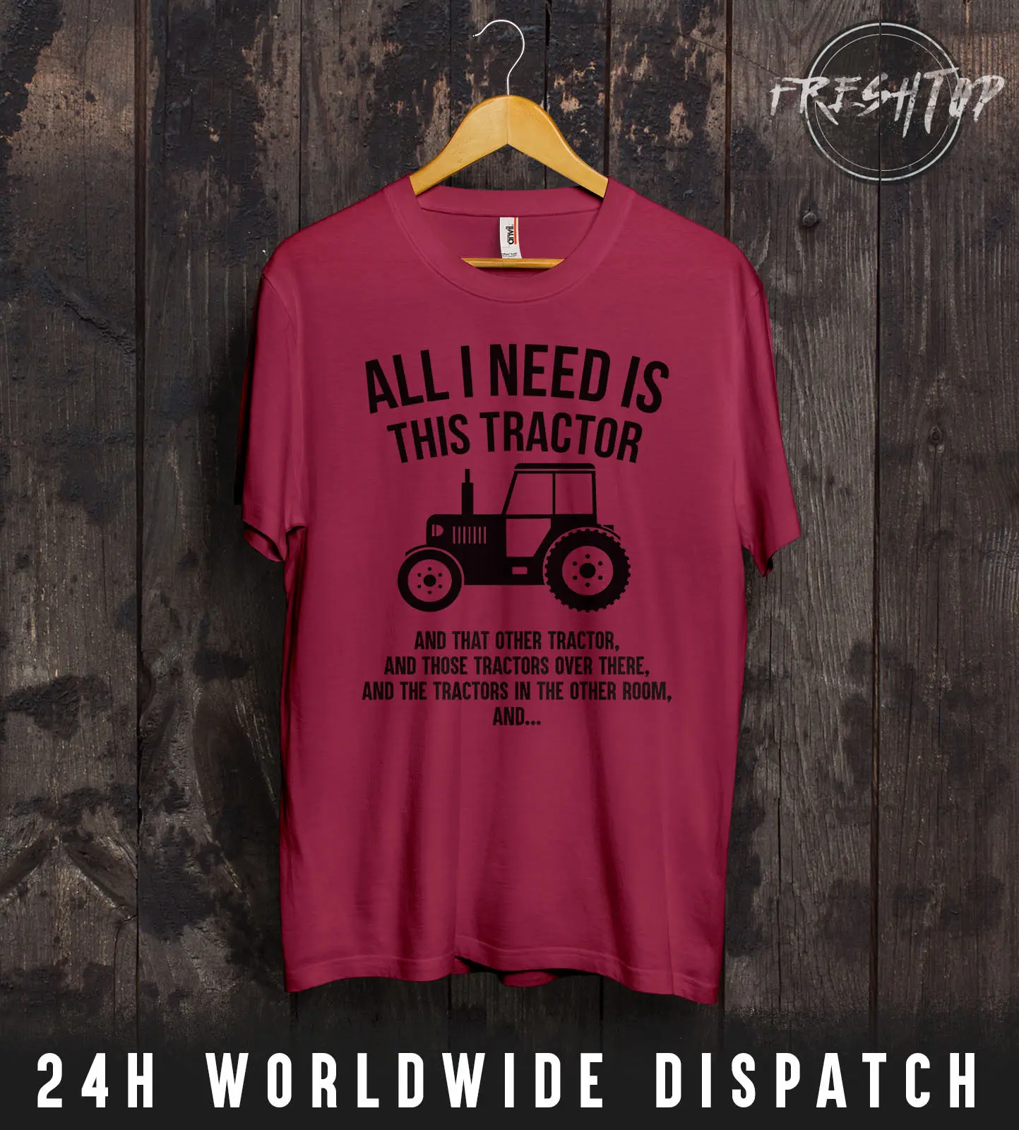 Все что мне нужно это Тракторная футболка подарок фермеру папе Масси Нью