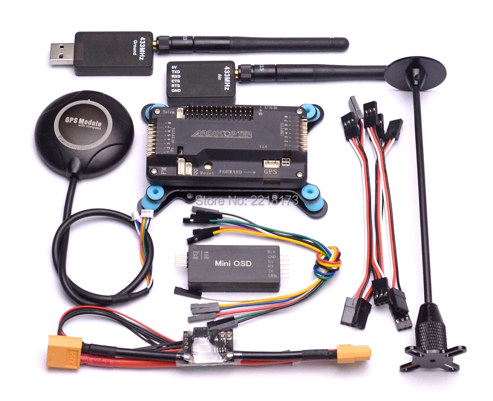 F450 PCB, Квадрокоптер с рамой, набор APM2.6 игровые джойстики M8N gps Мощность модуль 2212 920kv двигатель 433 телеметрии мини OSD