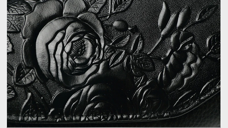 

High Quality Floral Wallet Women Long Design Lady Hasp Clutch Wallet Genuine Leather Female Card Holder Wallets Coin Purse