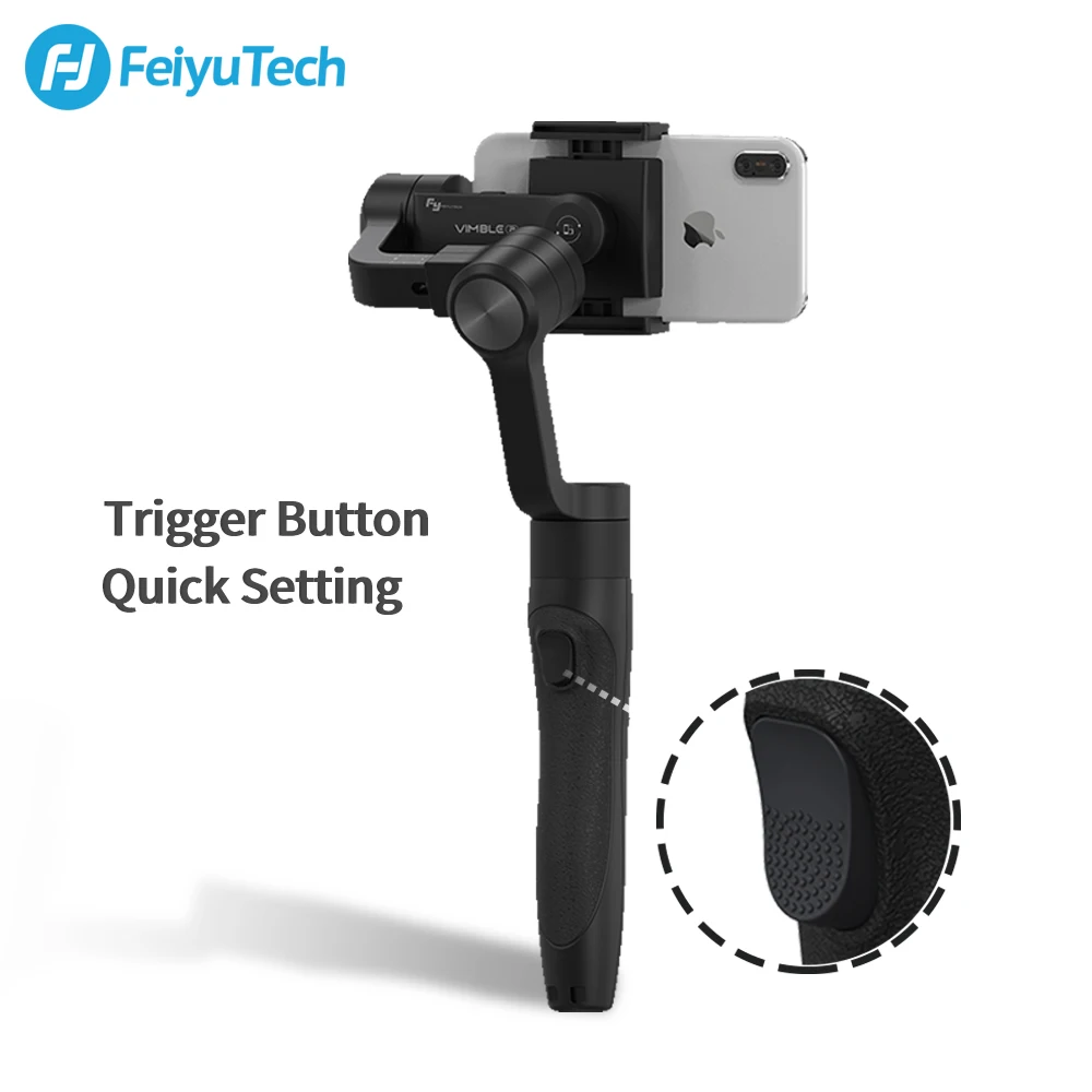 FeiyuTech Vimble 2 Feiyu 3-Axis Handheld Smartphone Gimbal Stabilizer Tripod for IPhone X 8 7 XIAOMI Samsung Phone | Электроника