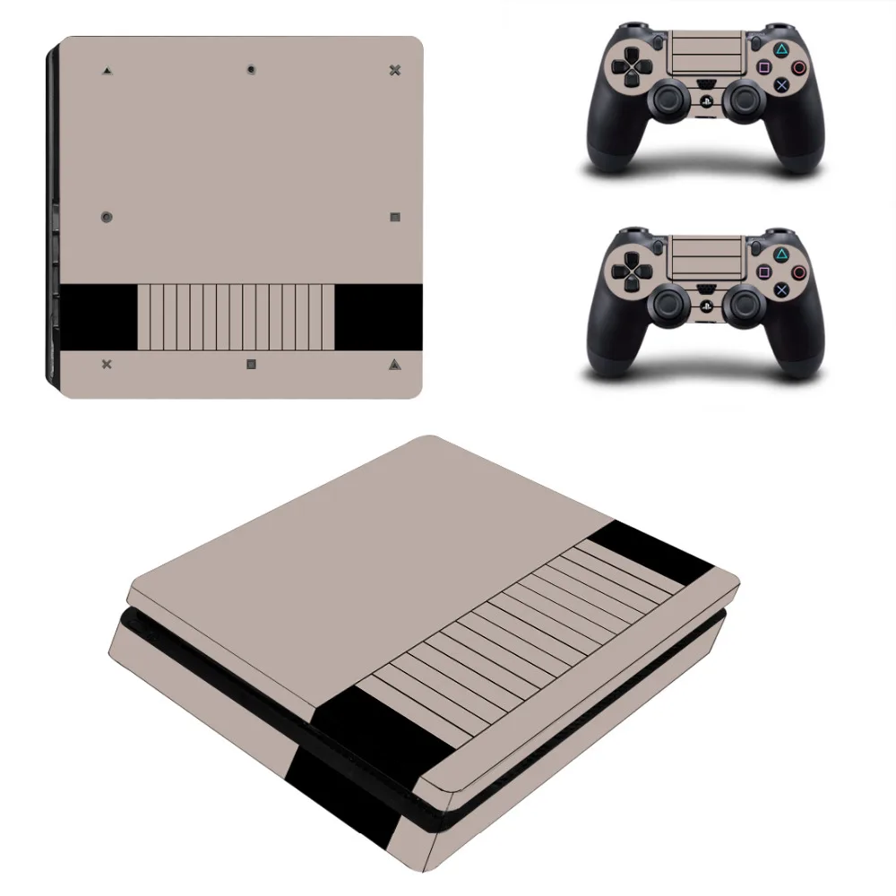 Однотонная одежда белого и черного цвета PS4 тонкая кожа Стикеры наклейка для