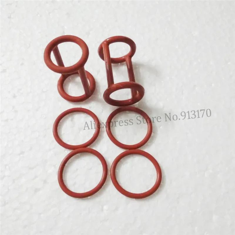 

Red Color Seal Ring for Valve Rod 2pcs H shaped Rings + 4pcs O shaped Rings Ice Cream Machine Replacements Spare Part