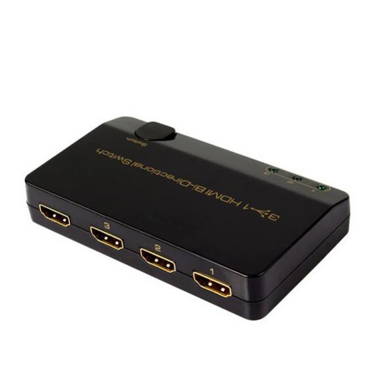 

Двунаправленный HDMI переключатель, 4K 3-портовый двунаправленный переключатель, сплиттер для PS4, apple TV, UHD TV, поддерживает 4K, 30 Гц