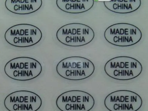 50000pcs/lot 13x9mm MADE IN CHINA Self-adhesive transparent pvc label sticker, Item No.FA04