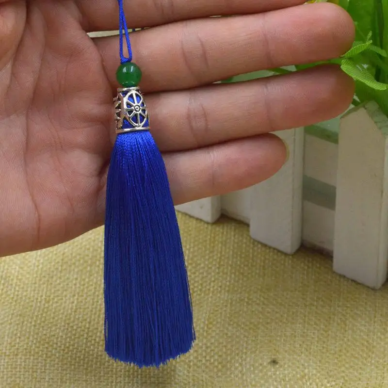DoreenBeads 1 шт. одноцветная кисточка из сплава для ключей с бусинами мягкие шторы