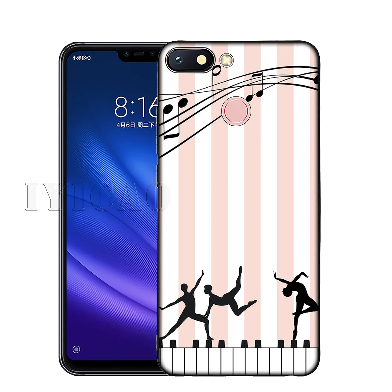 Мягкий силиконовый чехол IYICAO Love Music Note Piano для Xiaomi Redmi K30 K20 8A 7A 6A 5A S2 GO 8 8T 7 5 6 Pro |