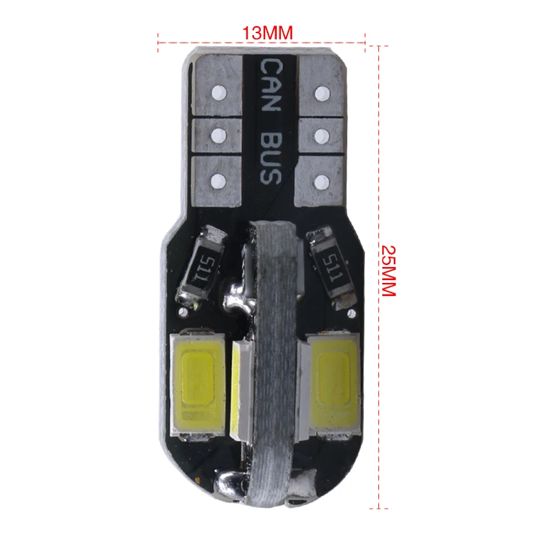 10 шт. T10 W5W 8smd 5630 Светодиодный свет автомобиля CANBUS НЕТ ОВС ОШИБКА Авто Клин лампы 2825