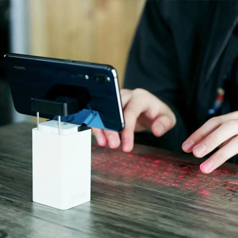 Bluetooth держатель мобильного телефона с беспроводной лазерной проекционной