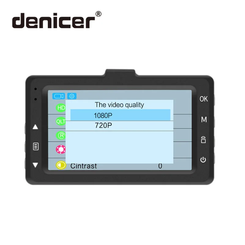 Denicer видеорегистратор Full HD 1080P Автомобильный Камера Регистратор 170 градусов