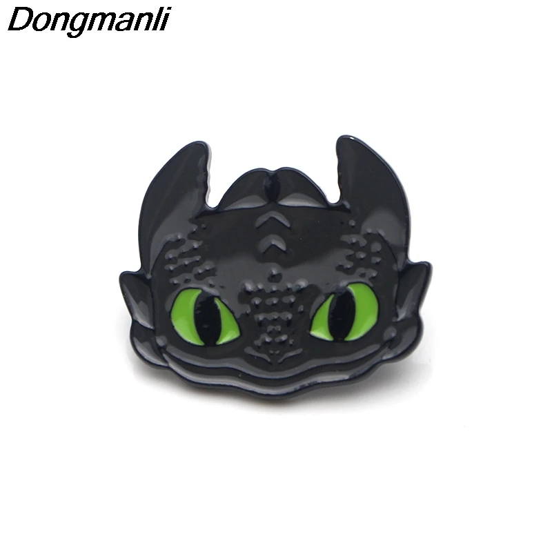 P3581 Dongmanli, Как приручить дракона, металлические эмалированные булавки и броши для моды, нагрудные булавки, рюкзак, сумки, значок, детские подарки