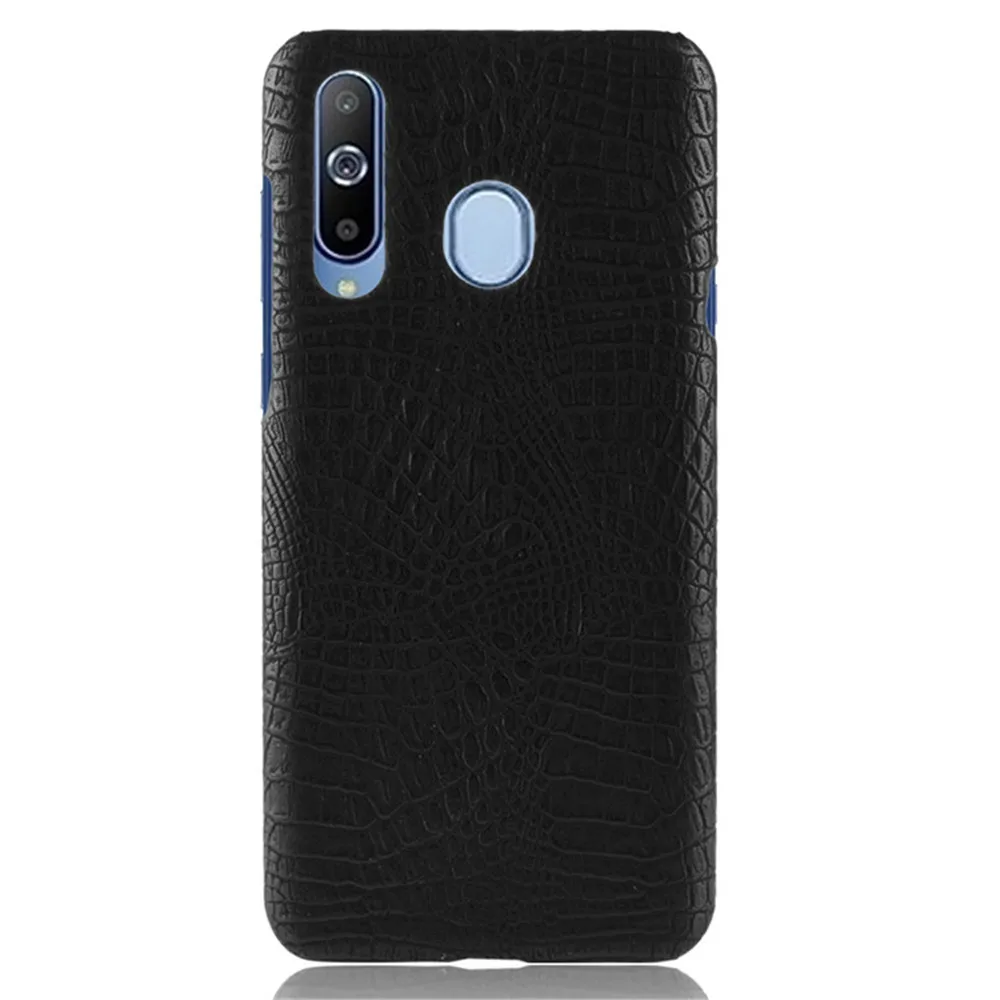 Чехол для Samsung A8S 6 39 дюйма роскошная жесткая задняя крышка из крокодиловой кожи
